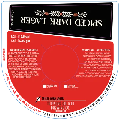 Spiced Dark Lager label