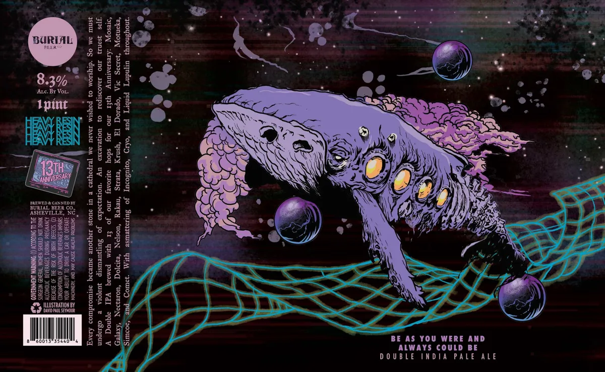 Be As You Were and Always Could Be label art — BURIAL BEER CO.