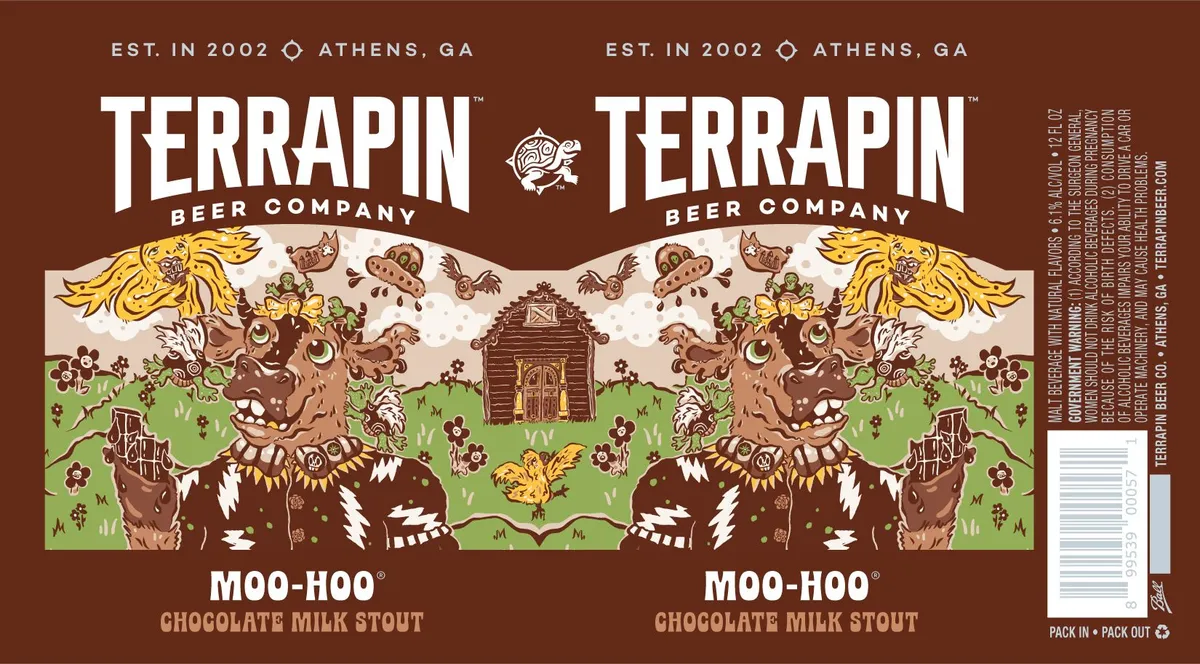 Moo-Hoo label art — TERRAPIN BREWING COMPANY