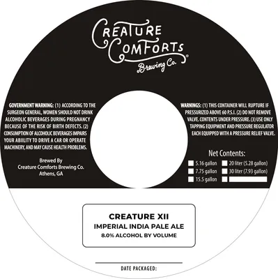 Creature XII label