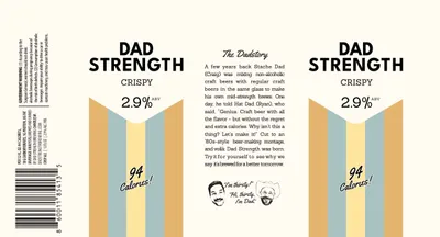 Dad Strength Crispy label