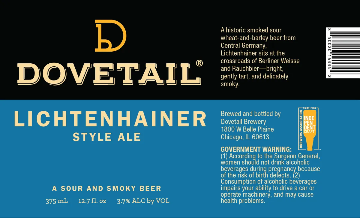 Lichtenhainer-Style Ale — full label as filed with TTB