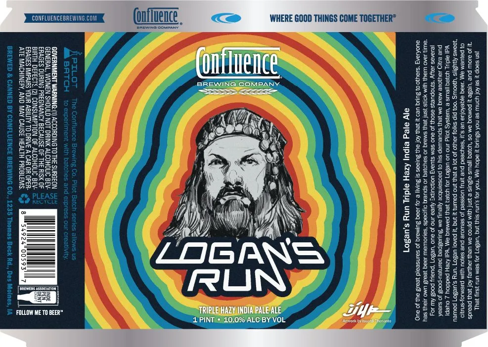 Logan's Run label art — LOGAN'S RUN