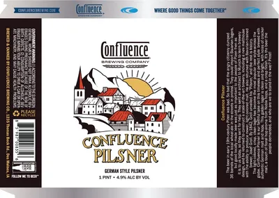 Confluence Pilsner label