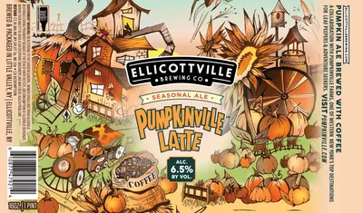 Pumpkinville Latte label