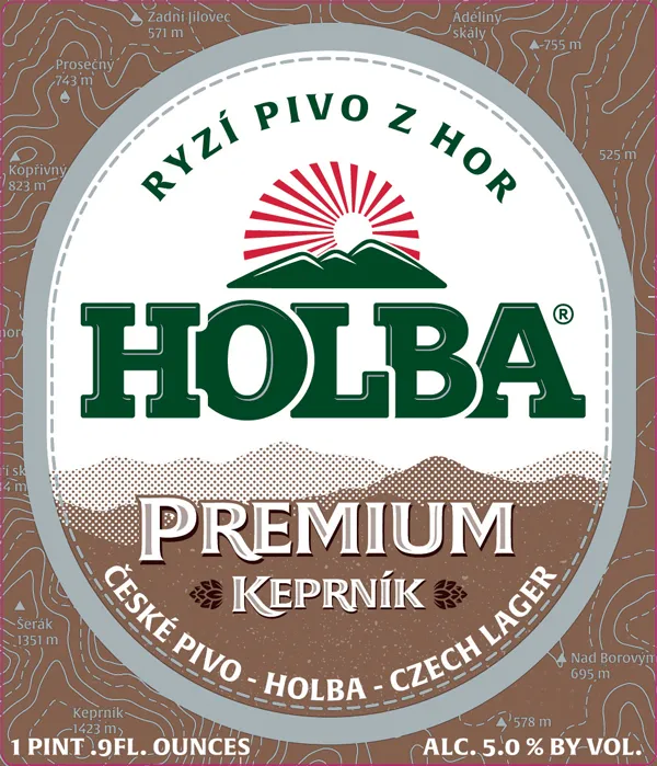 Holba Premium Keprník label art — HOLBA