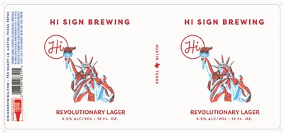 Revolutionary Lager label