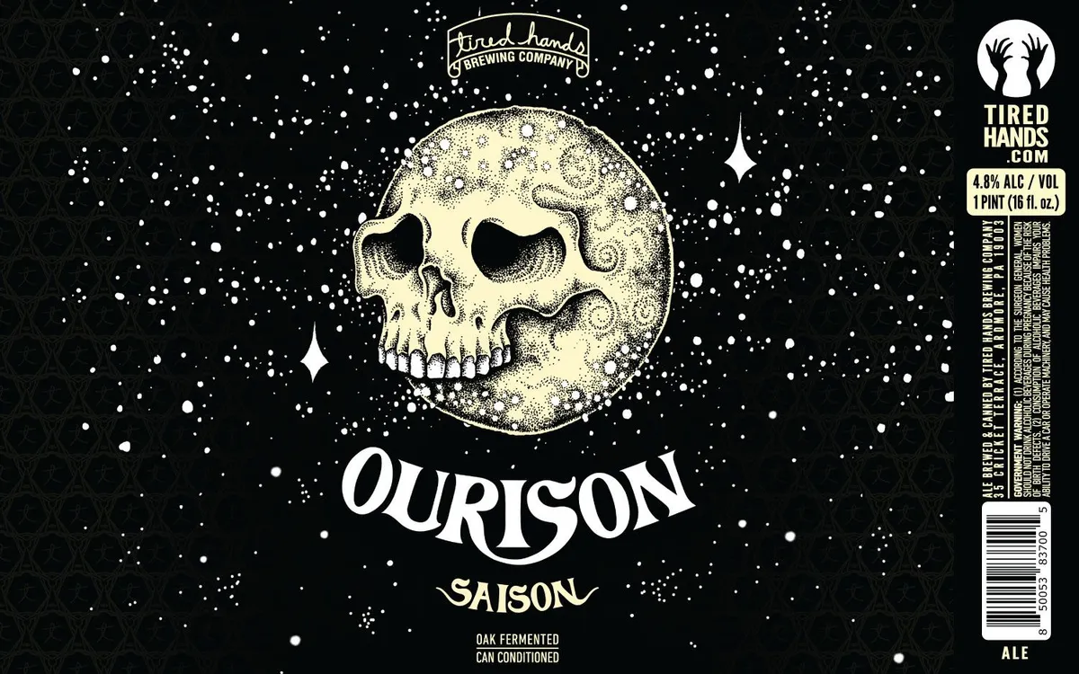 Ourison label art — TIRED HANDS BREWING COMPANY