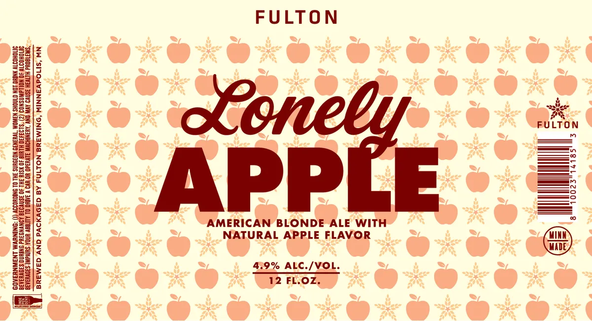 Lonely Apple label art — FULTON