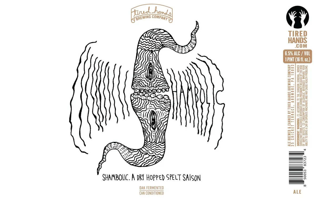 Shambolic label art — TIRED HANDS BREWING COMPANY