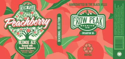 Peachberry Blonde Ale label