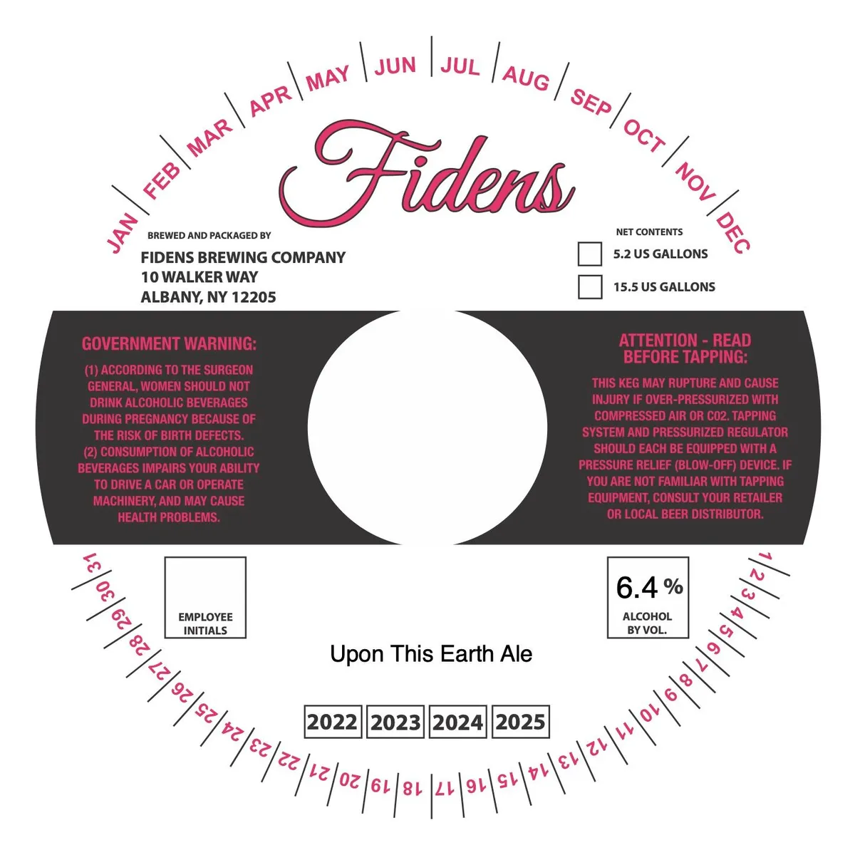 Upon This Earth Ale label