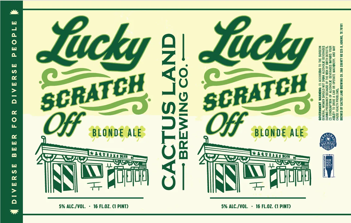 Lucky Scratch Off label art — LUCKY SCRATCH OFF