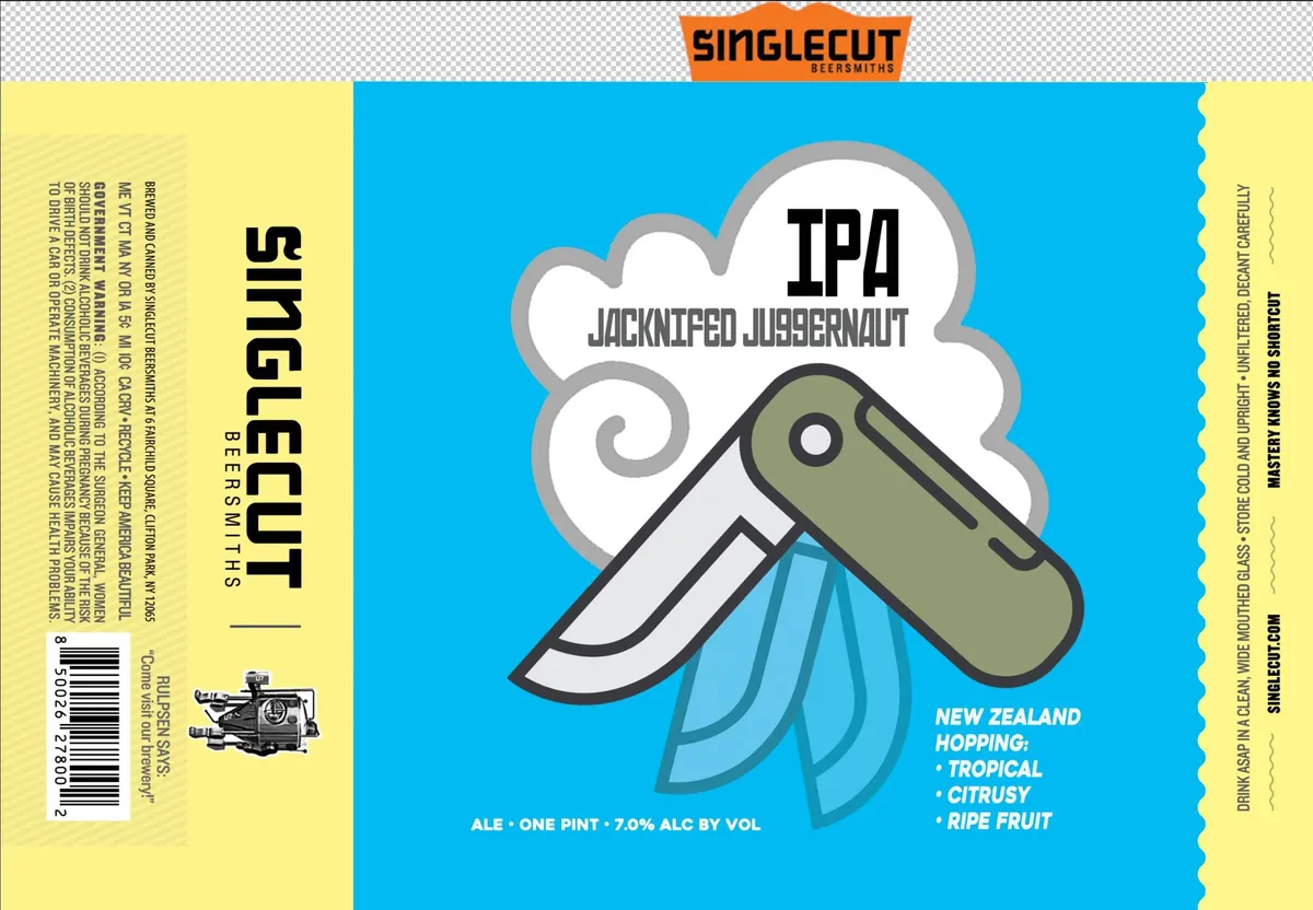 Jacknifed Juggernaut — full label as filed with TTB