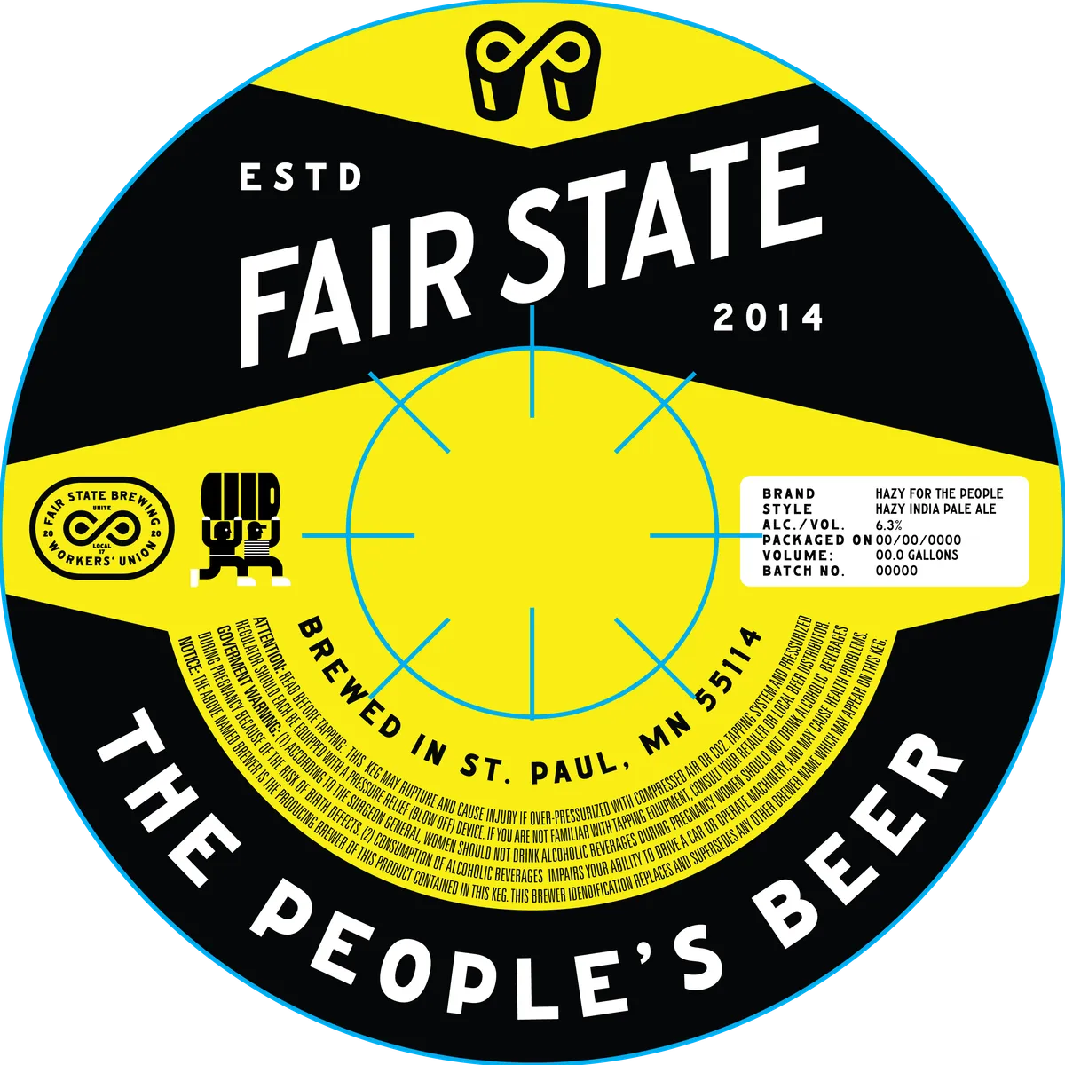 Hazy For The People label art — FAIR STATE