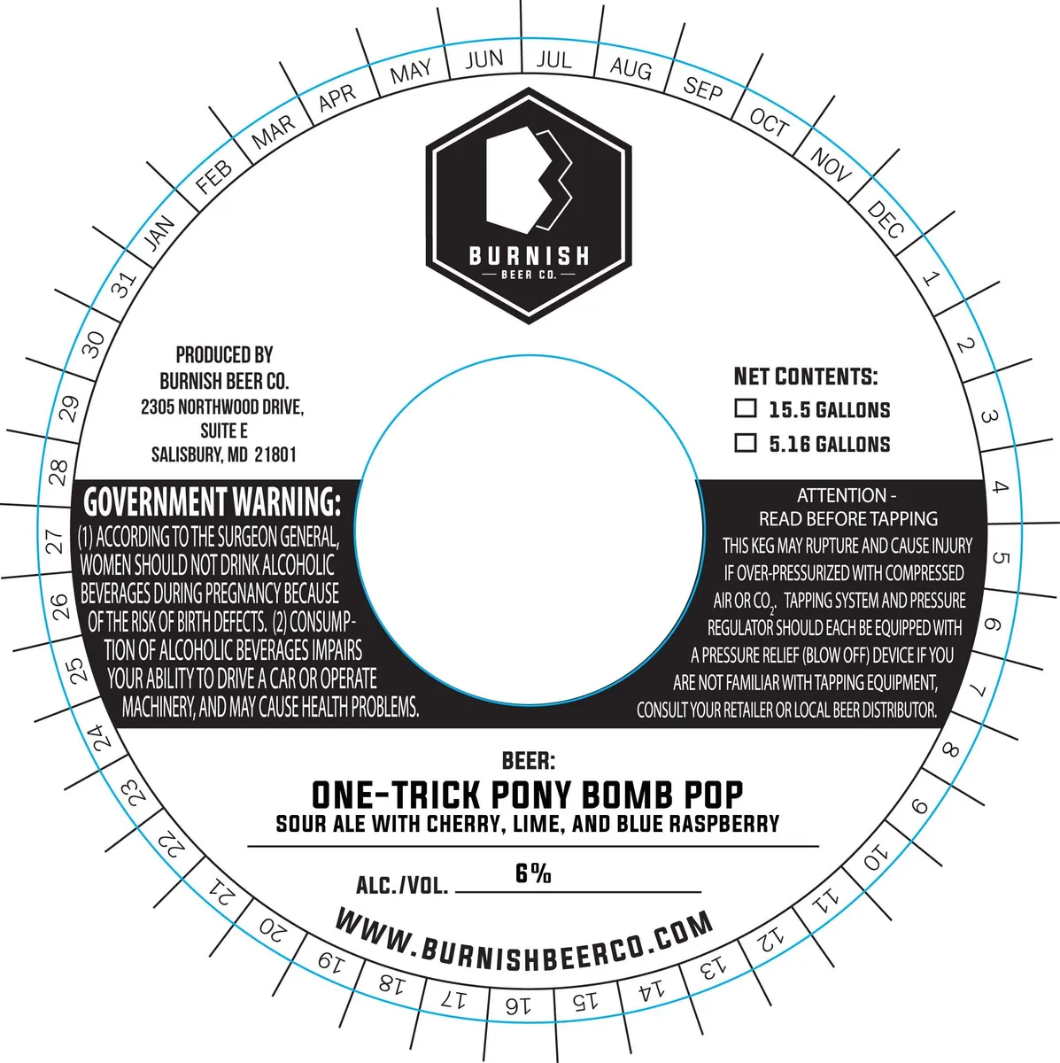 One-Trick Pony Bomb Pop label art — BURNISH BEER CO.