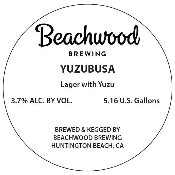 Yuzubusa label art — BEACHWOOD