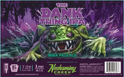 The Dank Thing IPA label