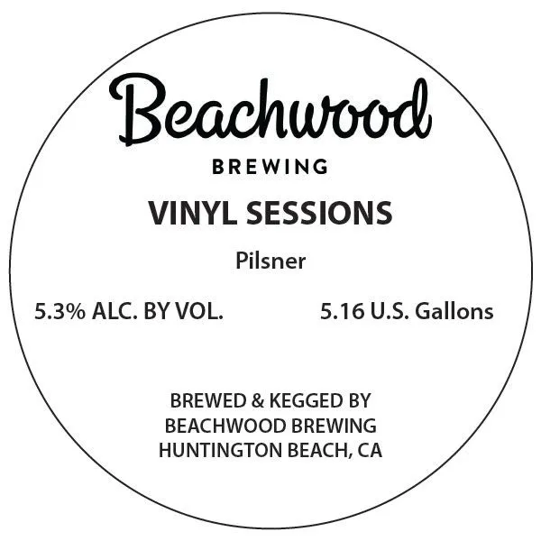 Vinyl Sessions label art — BEACHWOOD