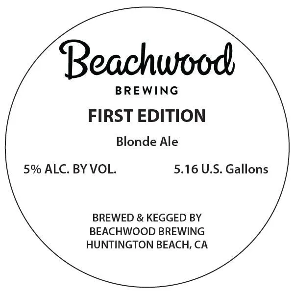 First Edition label art — BEACHWOOD