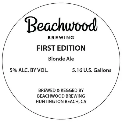 First Edition label
