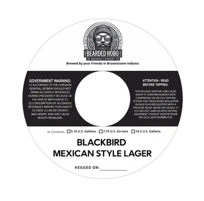 Blackbird Mexican Style Lager label