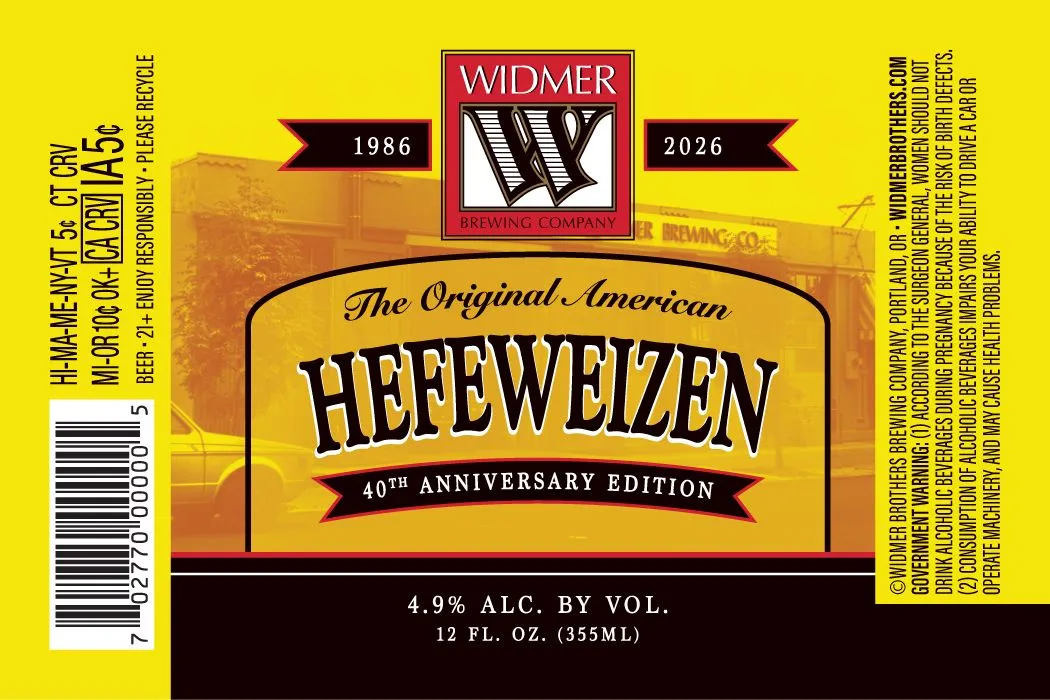 Hefeweizen label art — WIDMER BROTHERS BREWING