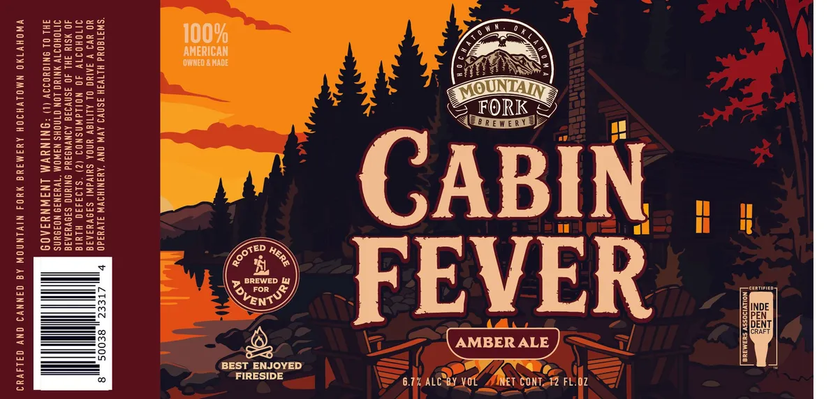 Cabin Fever label art — CABIN FEVER