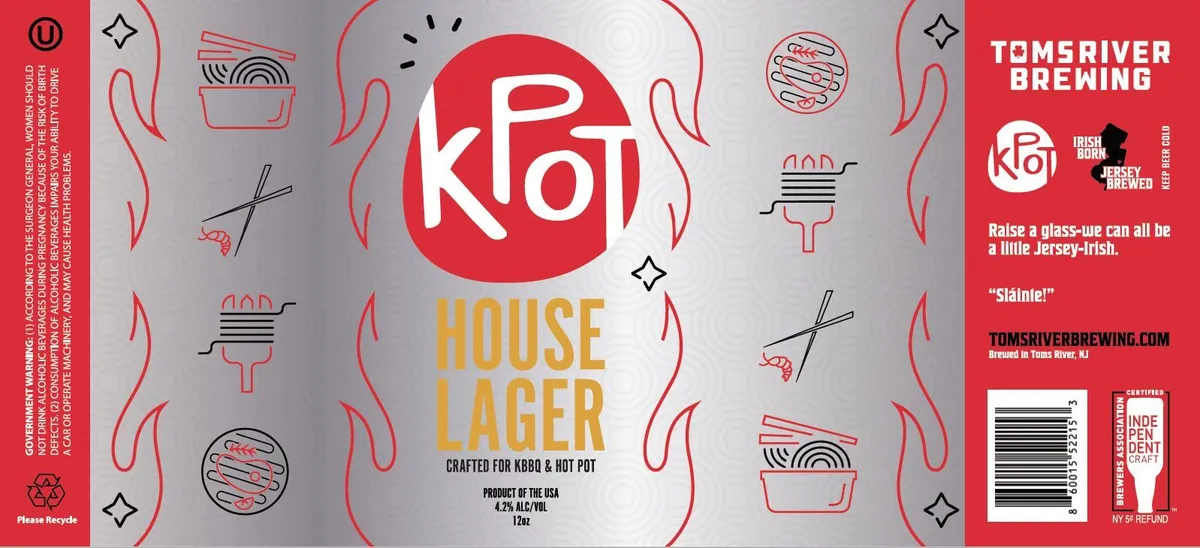 Kpot House Lager label