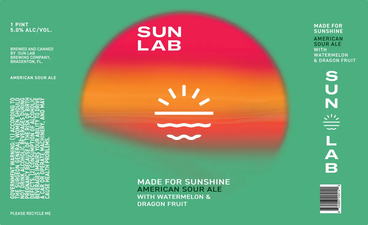Made for Sunshine label art — MADE FOR SUNSHINE
