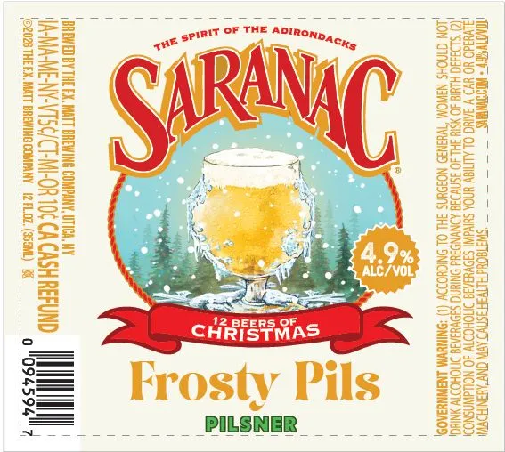 Frosty Pils — full label as filed with TTB