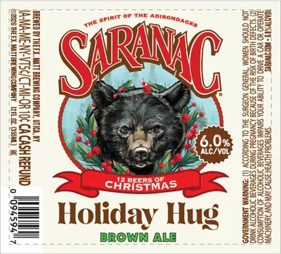 Holiday Hug label