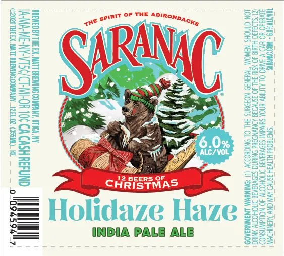 Holidaze Haze — full label as filed with TTB