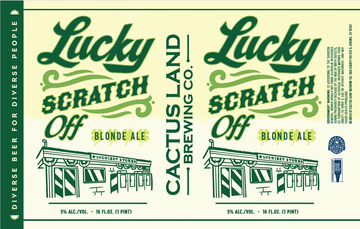 Lucky Scratch Off label art — LUCKY SCRATCH OFF
