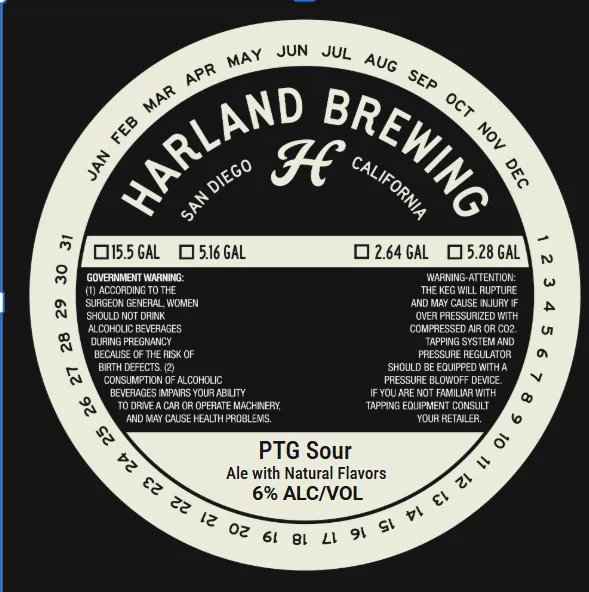 PTG Sour — full label as filed with TTB