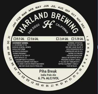 Piha Break label