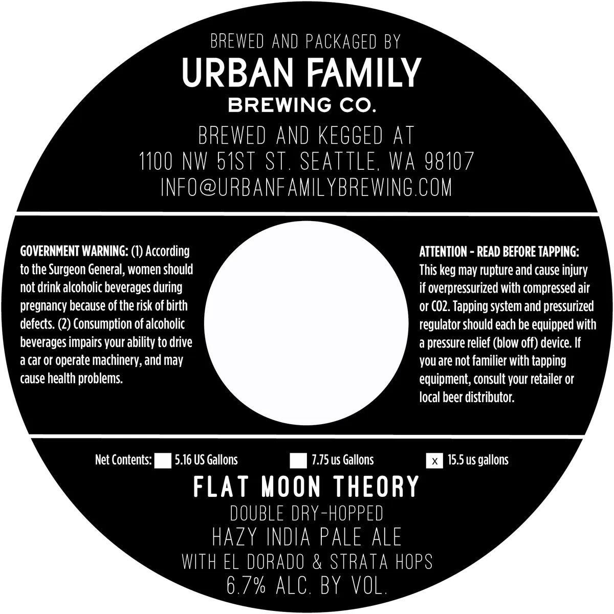Flat Moon Theory — full label as filed with TTB
