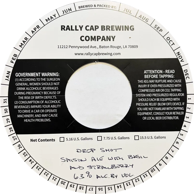 Drop Shot label art — DROP SHOT