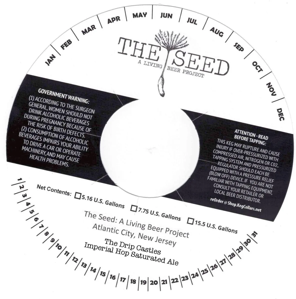 The Drip Castles — full label as filed with TTB