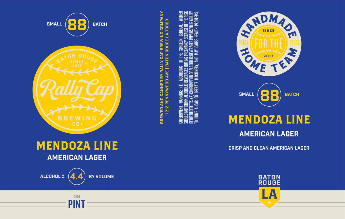 Mendoza Line label art — MENDOZA LINE