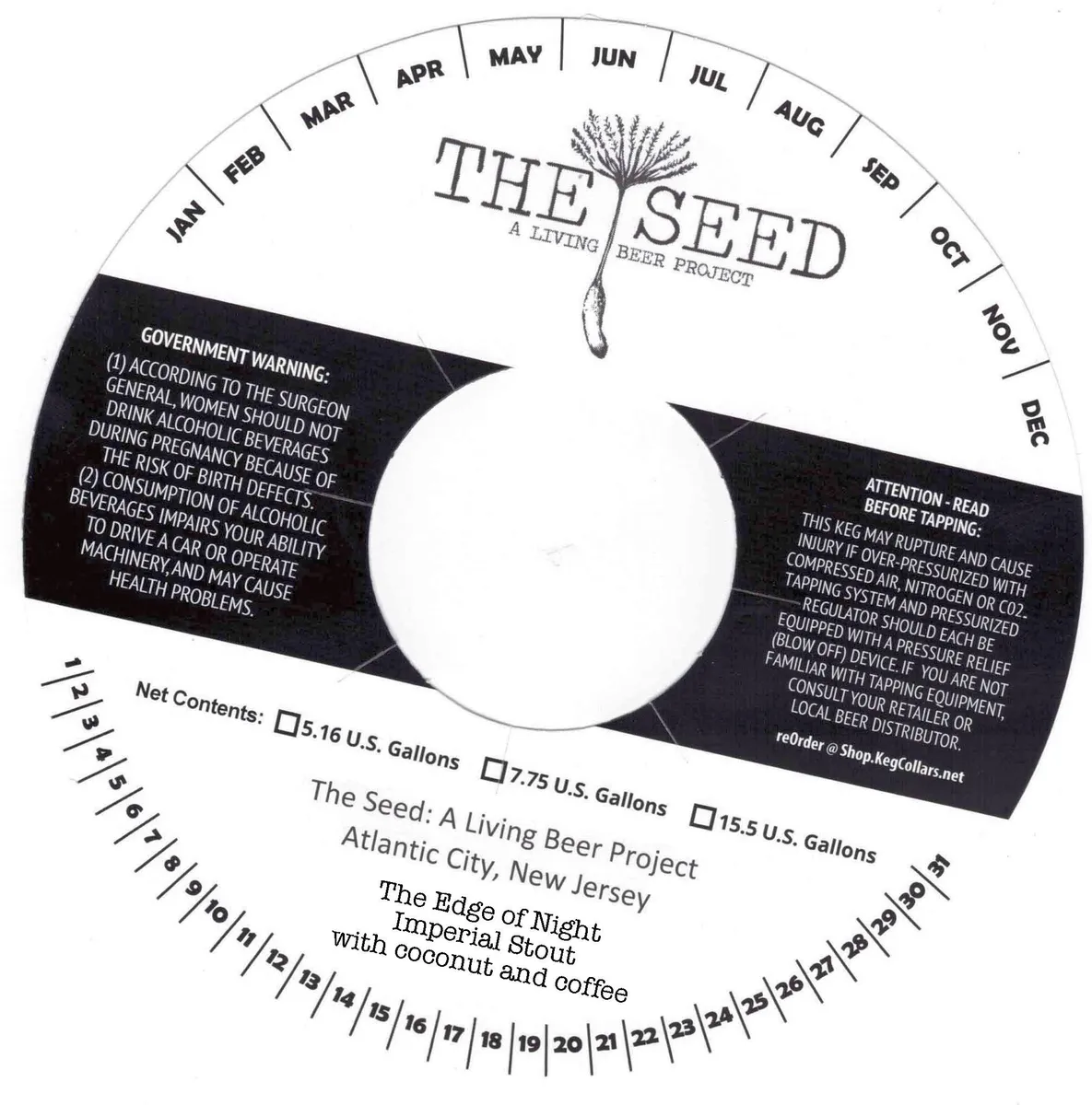 The Edge of Night — full label as filed with TTB
