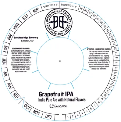 Grapefruit IPA label