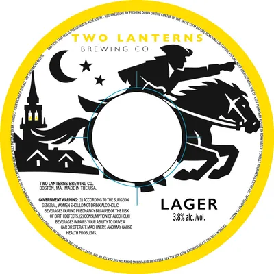 Two Lanterns Lager label
