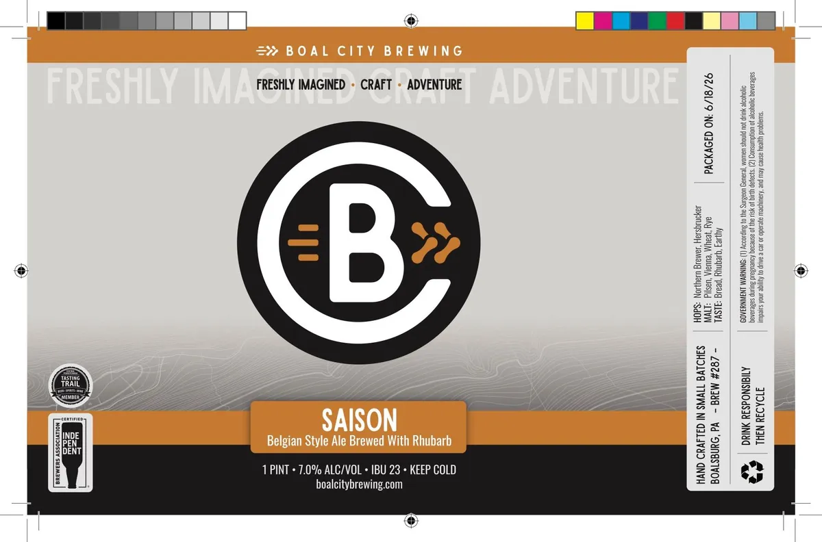 Saison — full label as filed with TTB