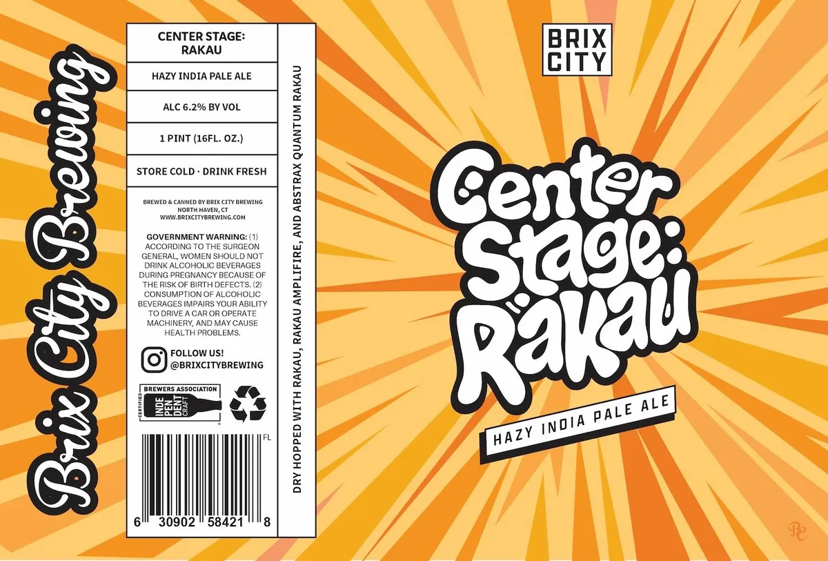 Center Stage: Rakau label art — BRIX CITY BREWING