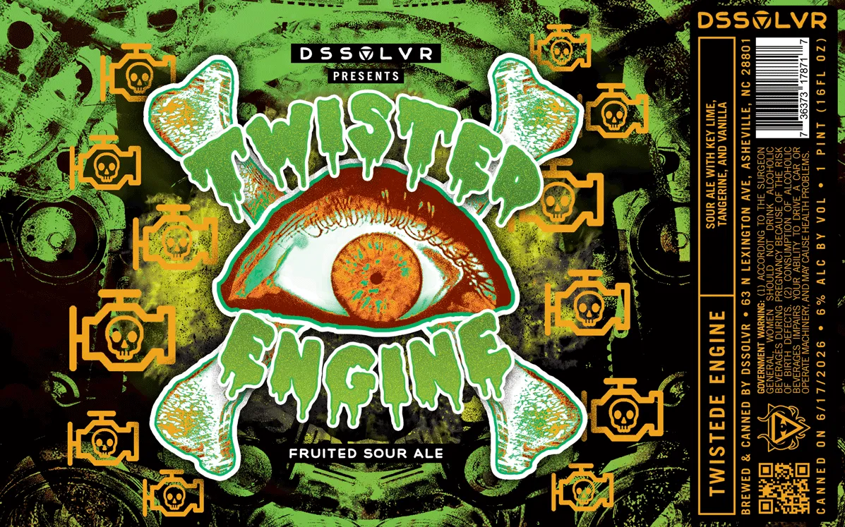 Twisted Engine label art — DSSOLVR