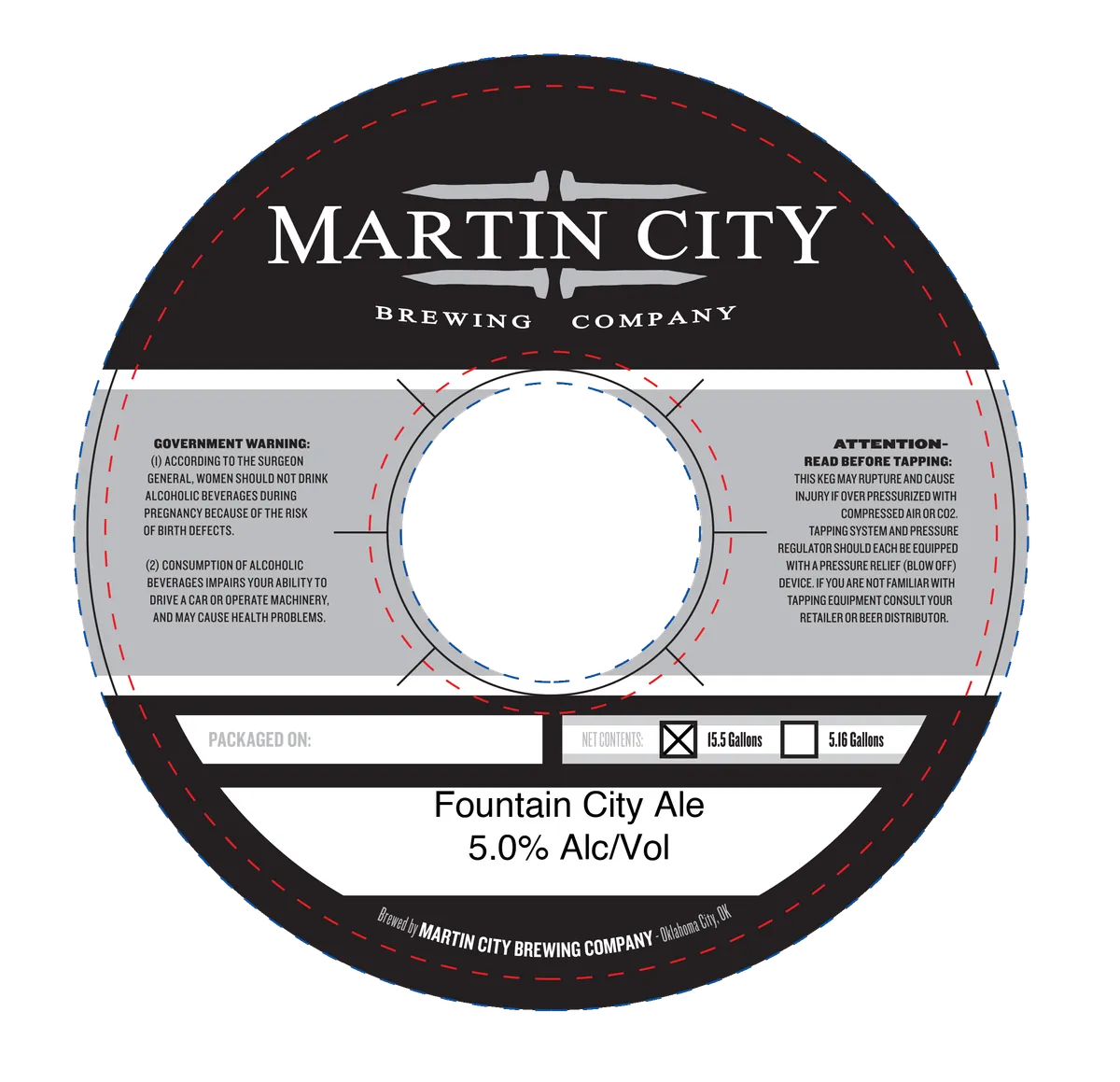 Fountain City Ale — full label as filed with TTB