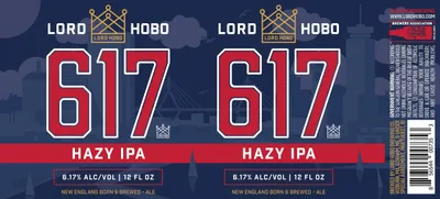 617 Hazy IPA label