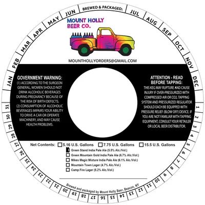 Green Stand label