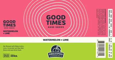 Good Times Watermelon + Lime label
